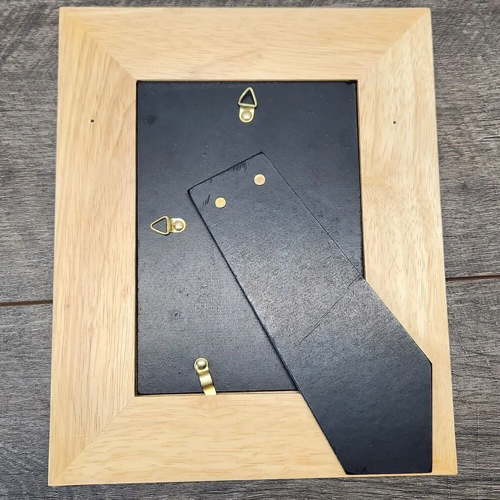 Lexington Collection 5x7 Wood Picture Frame With Wooven Braided Inlay